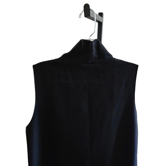 Anne Klein Elegant Black Cowl Neck Midi Dress - Picture 7 of 8